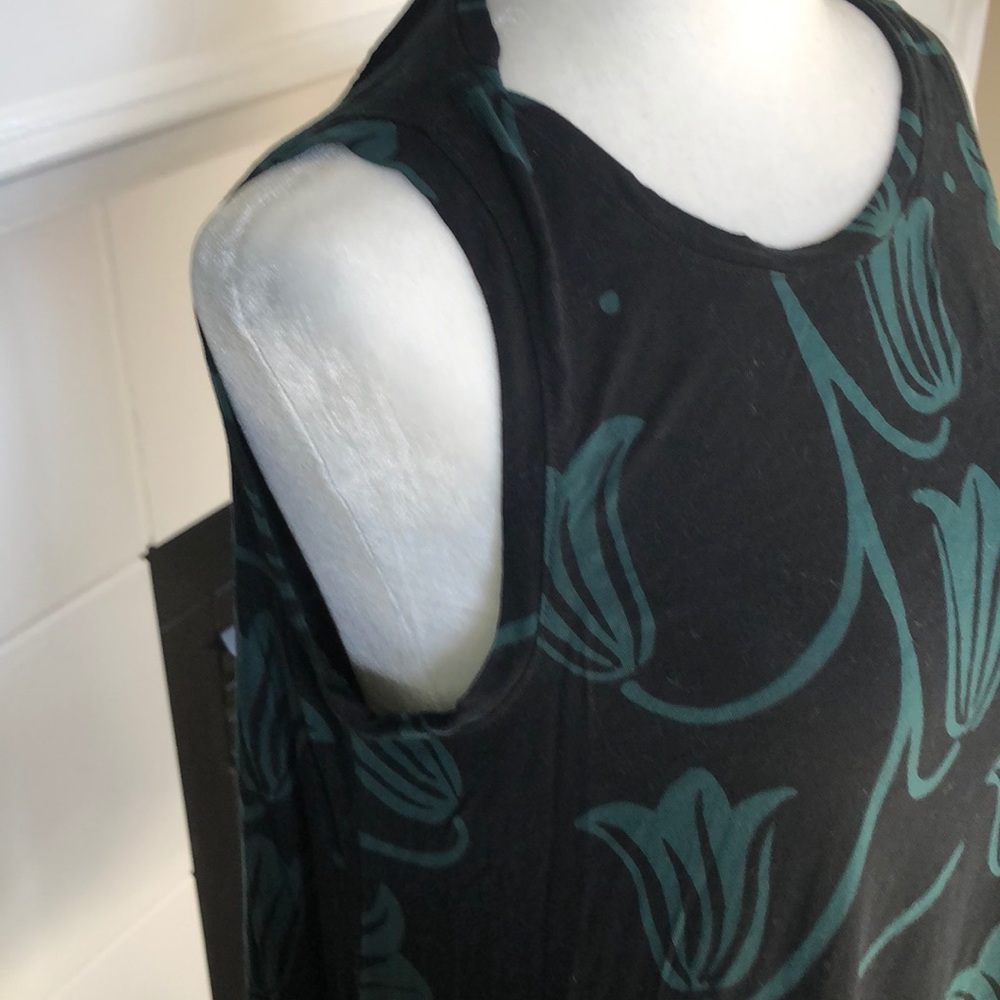 🌺Loft green & black knit dress🌺 - Picture 4 of 6